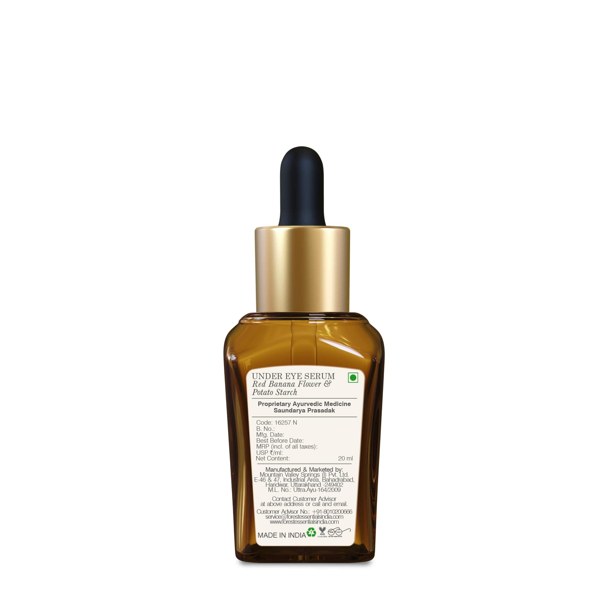 Forest Essentials Under Eye Serum with Red Banana Flower & Potato Starch – view 5