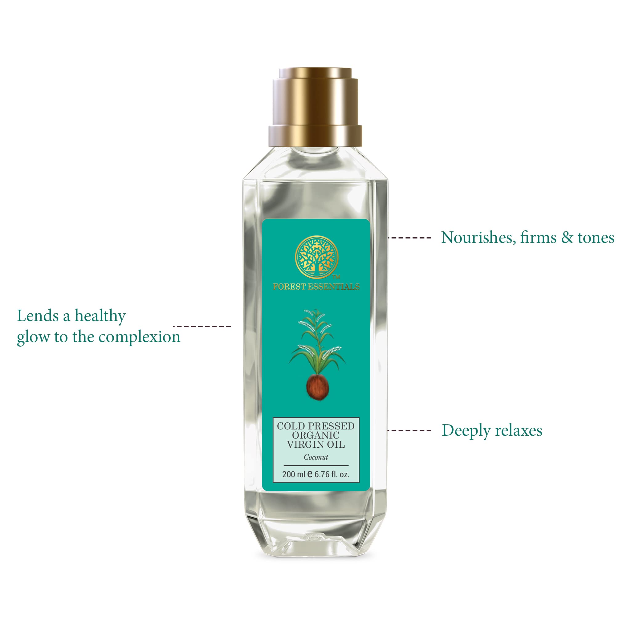 Forest Essentials Organic Cold Pressed Virgin Oil Coconut – view 3