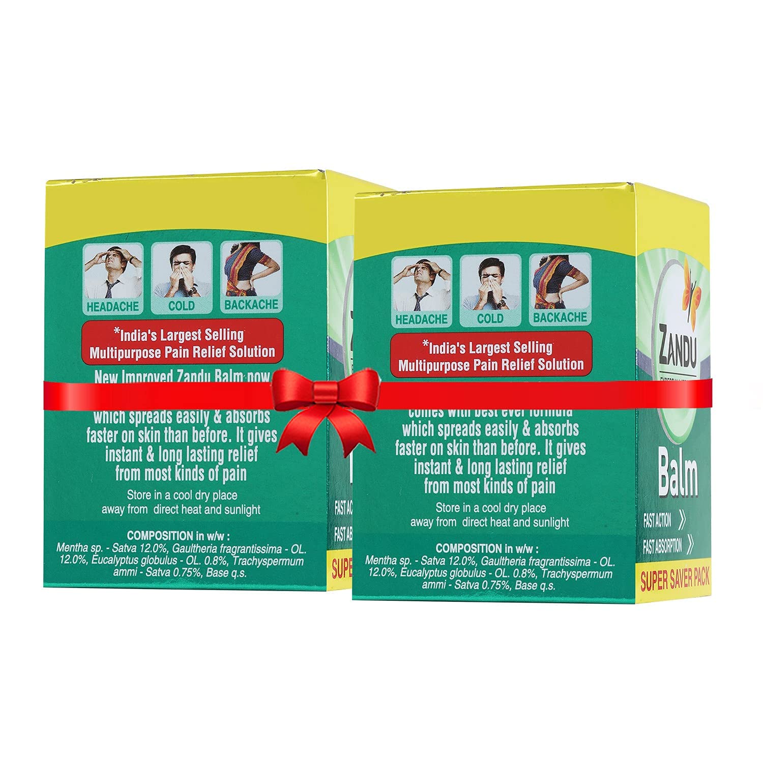 Zandu Balm, 50ml x Pack of 2, Effective relief from Headache, Body Pain, Sprain and Cold – view 8