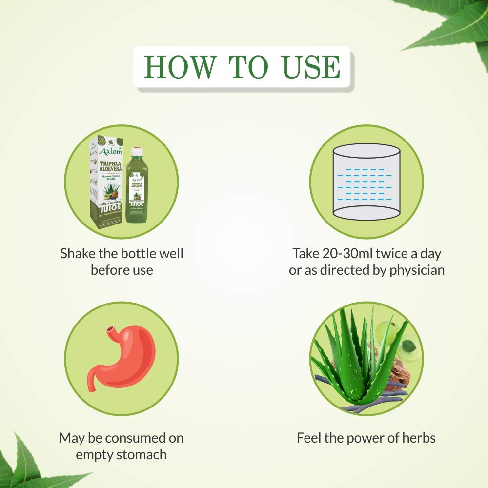 Axiom_Ayurveda Triphla Aloevera Juice 500ml – view 6