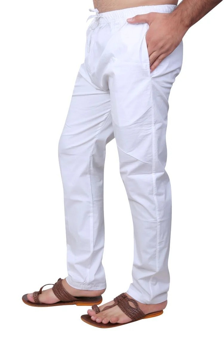 Vidyarthi Slimfit Stretchable Cotton Pyjama with Elastic & Drawstring Soft Breathable Fabric – view 2