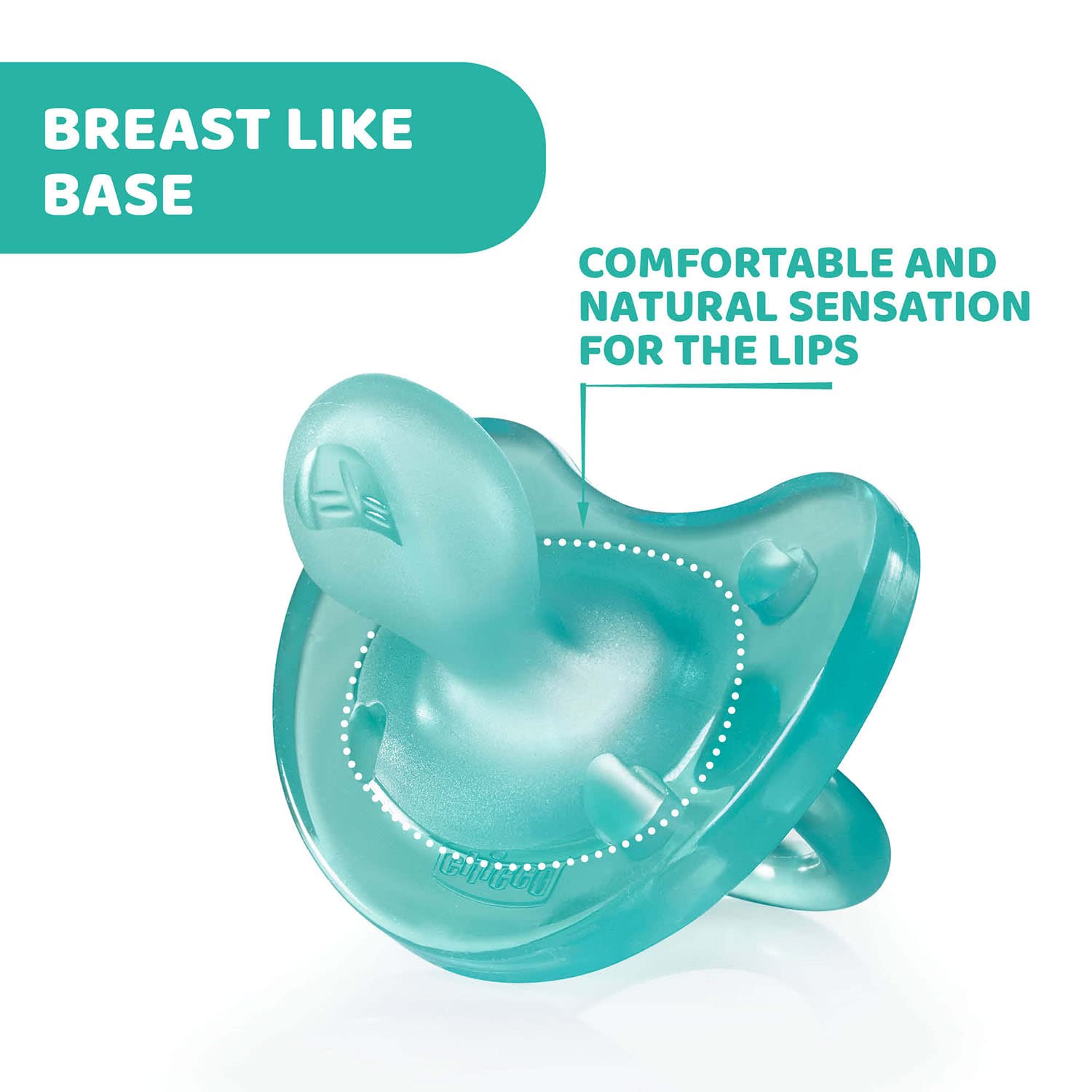 Chicco Physio Soft Baby Soother with Unique Shape to Support Psychological Breathing, Teether & Pacifier for Newborns, BPA Free, 6-16M (Blue) – view 4