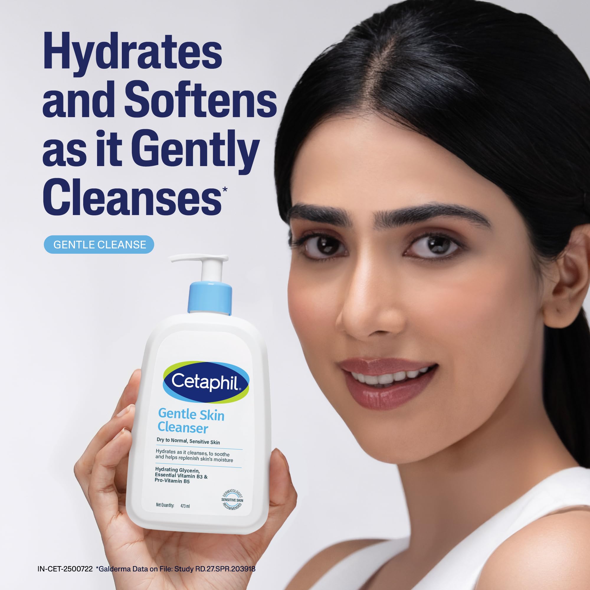 Cetaphil Gentle Skin Hydrating Face Wash 473ml, Paraben Free, Sulphate-Free Gentle Skin Hydrating Cleanser with Niacinamide, Vitamin B5 for Dry to Normal, Sensitive Skin – view 6