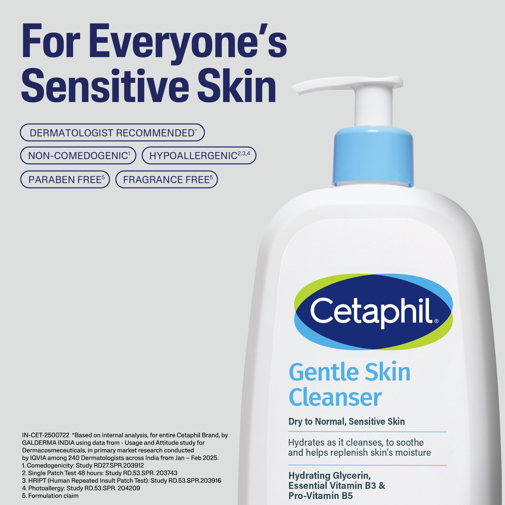Cetaphil Gentle Skin Hydrating Face Wash 473ml, Paraben Free, Sulphate-Free Gentle Skin Hydrating Cleanser with Niacinamide, Vitamin B5 for Dry to Normal, Sensitive Skin – view 7