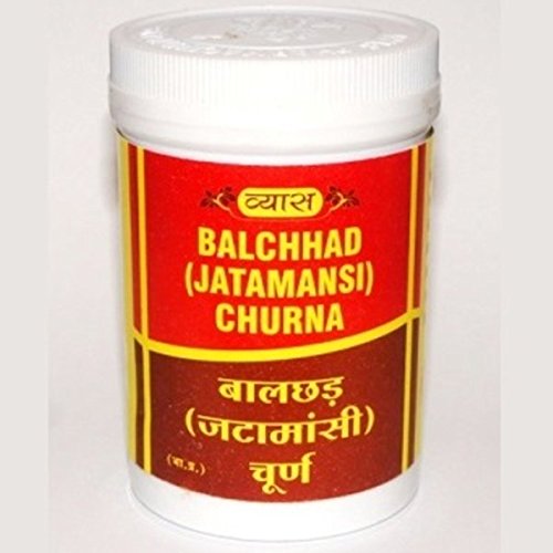 Front view of Vyas Jatamansi Churna 100 g bottle