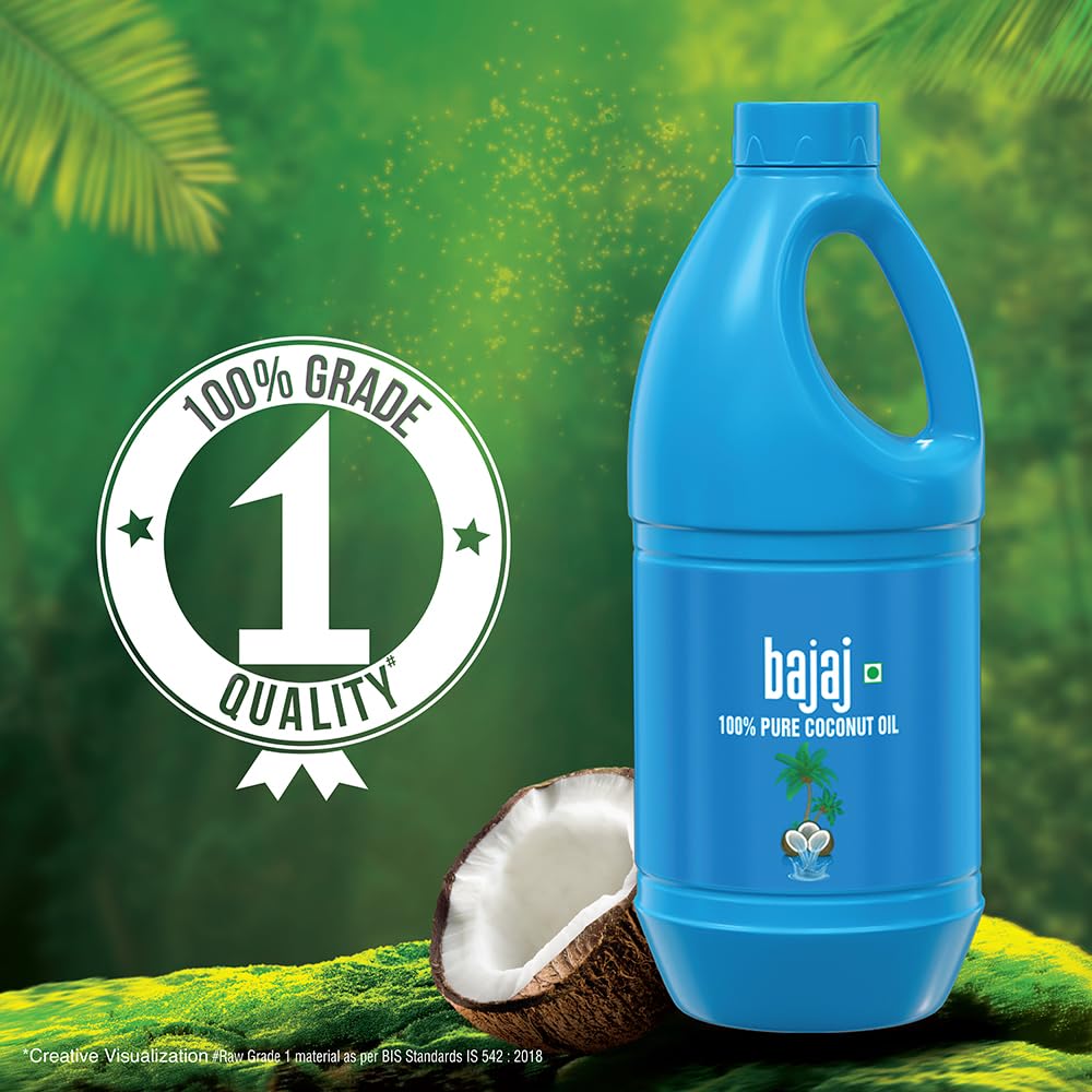 Bajaj 100% Pure Coconut Oil 900ml – view 2