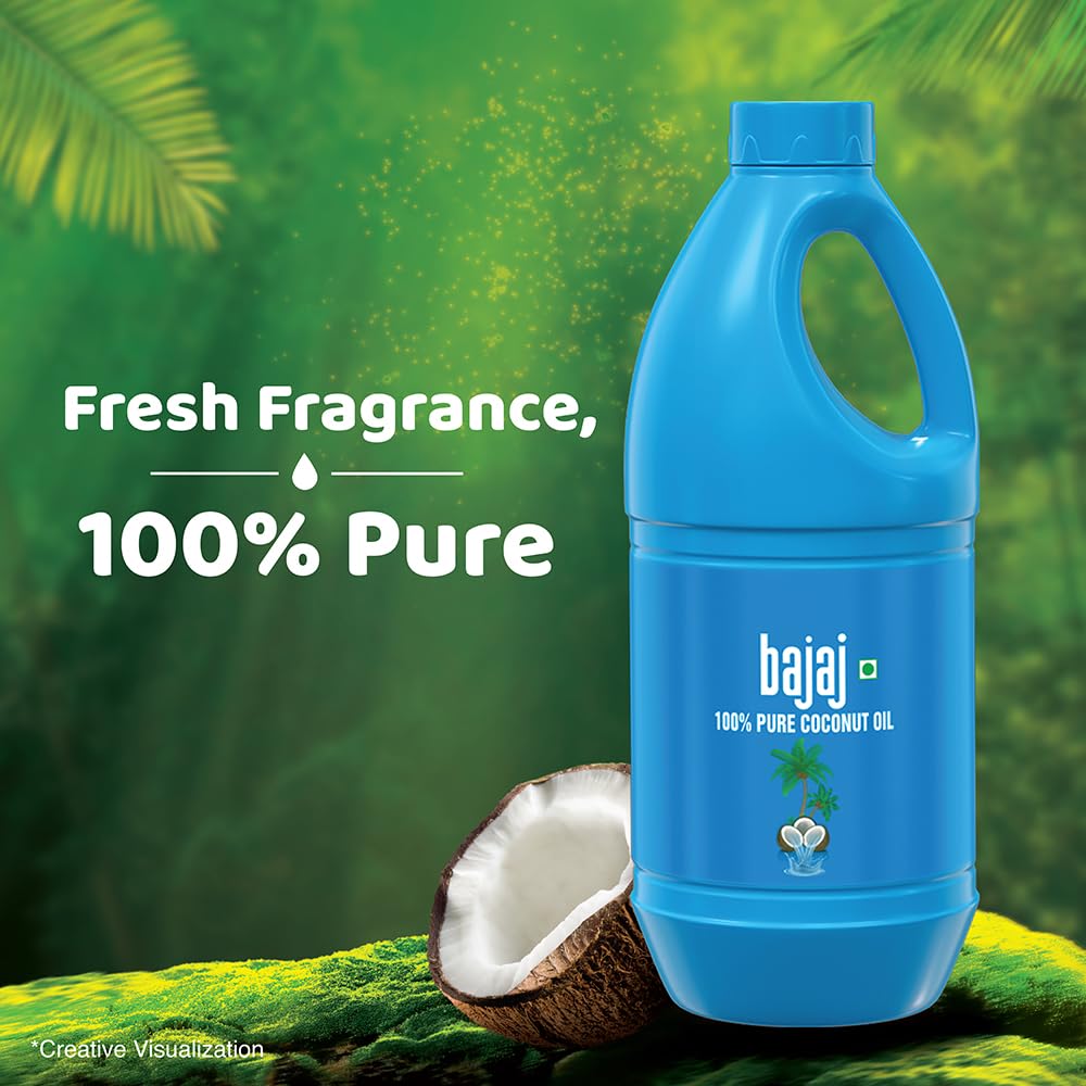 Bajaj 100% Pure Coconut Oil 900ml – view 6