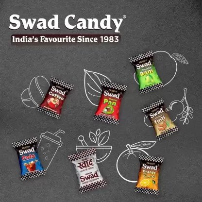 Panjon Swad Mix fruit candy pack showing assorted flavors