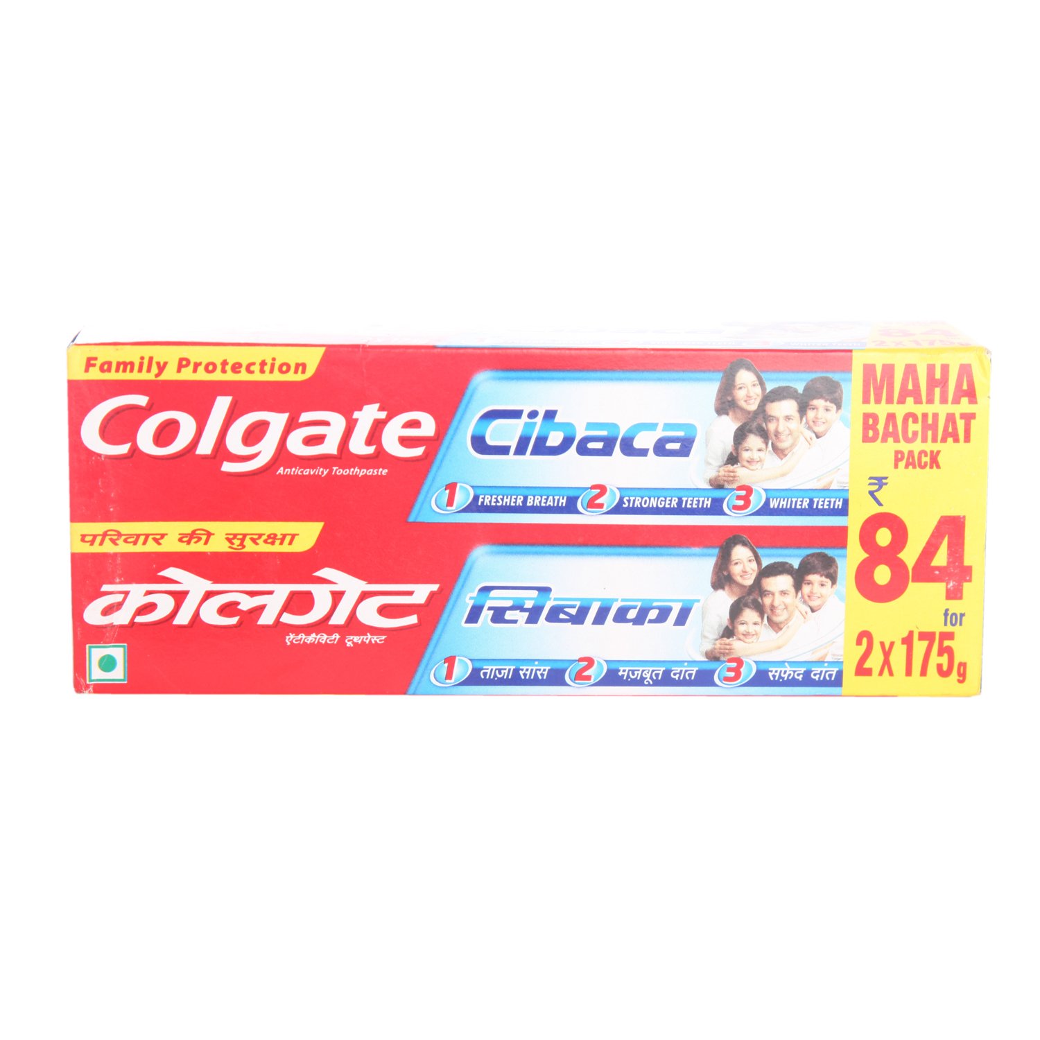 Colgate Cibaca toothpaste 2 x 175 g cavity protection pack