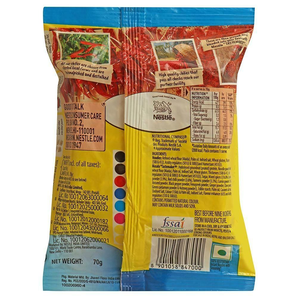 Maggi 2-Minutes Masala Instant Noodles (No Onion No Garlic) 70 G – view 2