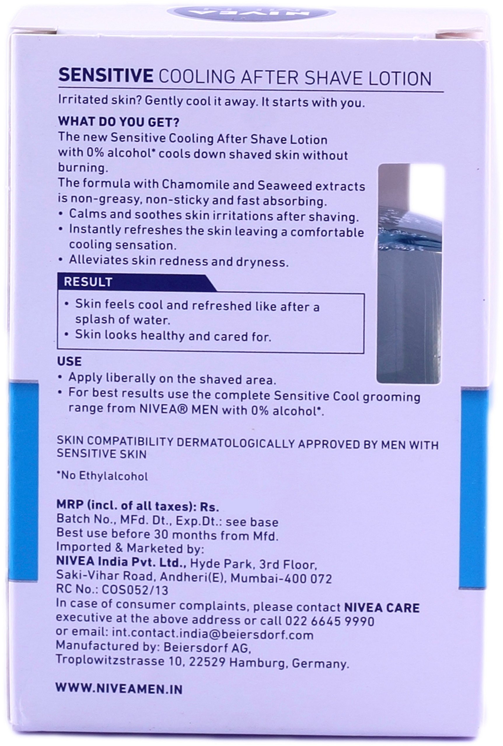 NIVEA MEN Shaving, Sensitive Cooling After Shave Lotion, 100ml – view 2