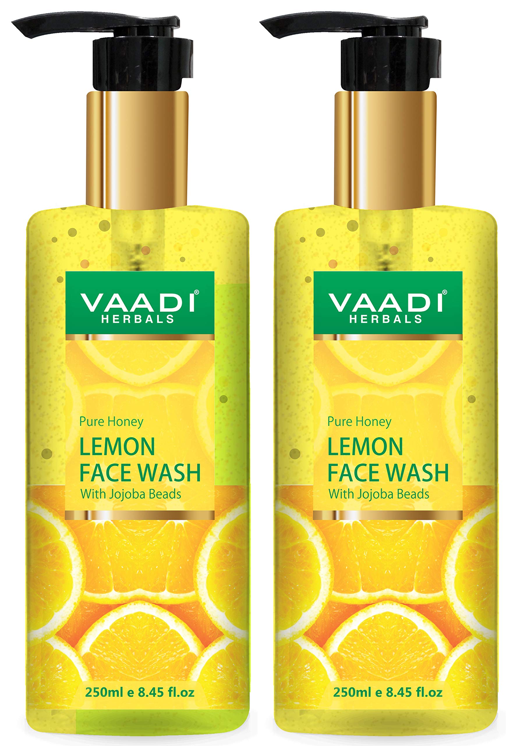 Two tubes of Vaadi Herbals honey lemon face wash