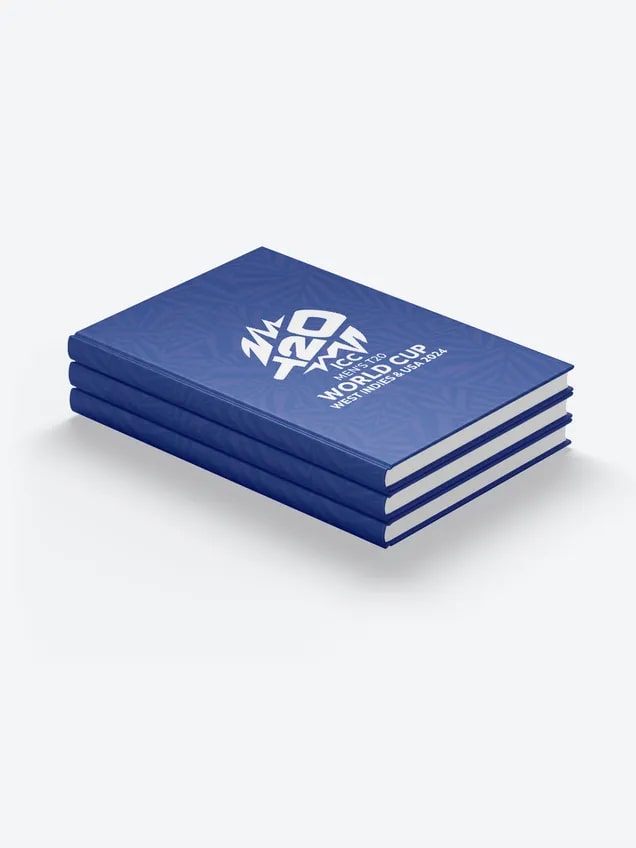 ICC Men's T20 WC-24 Blue and Pink Printed Hardbound Cover A5 Ruled 100 Pages Diaries – view 2