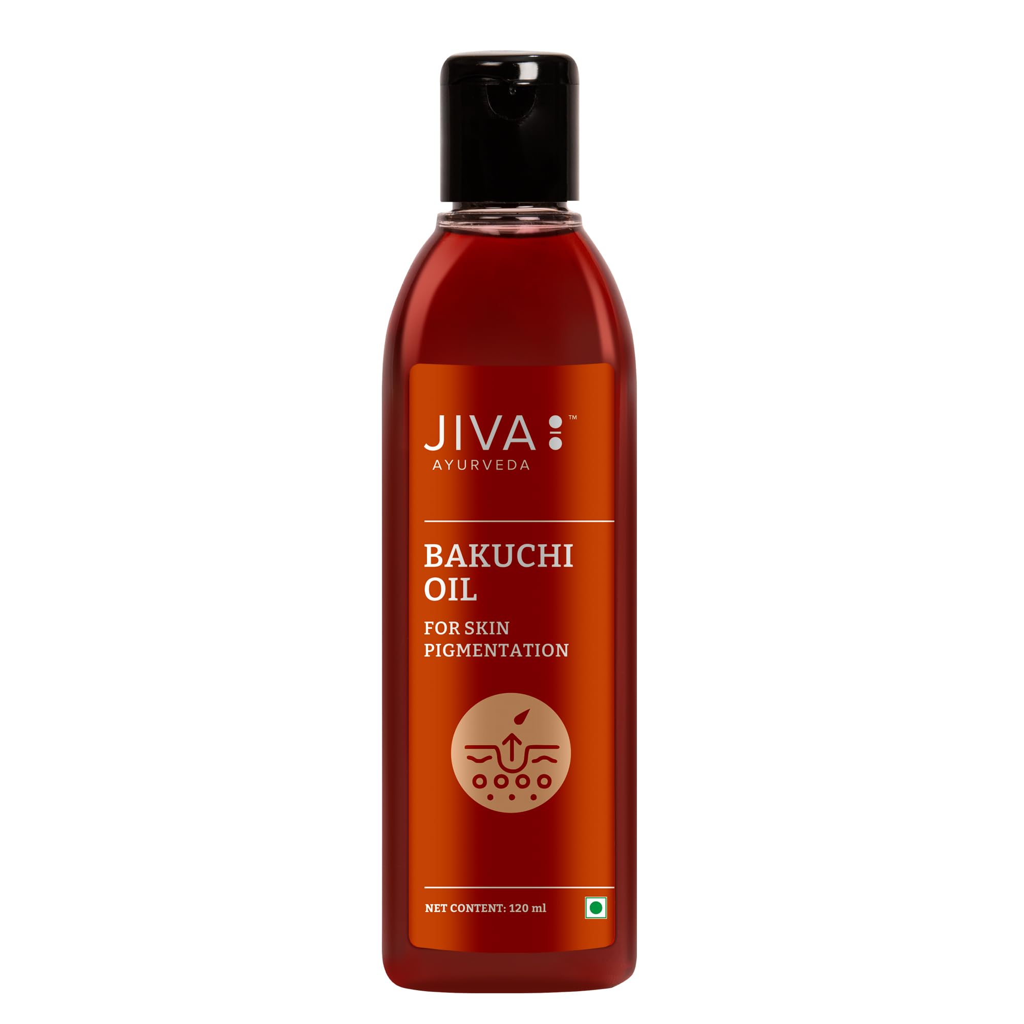 Jiva Bakuchi Oil 120 ml bottle for pigmentation care