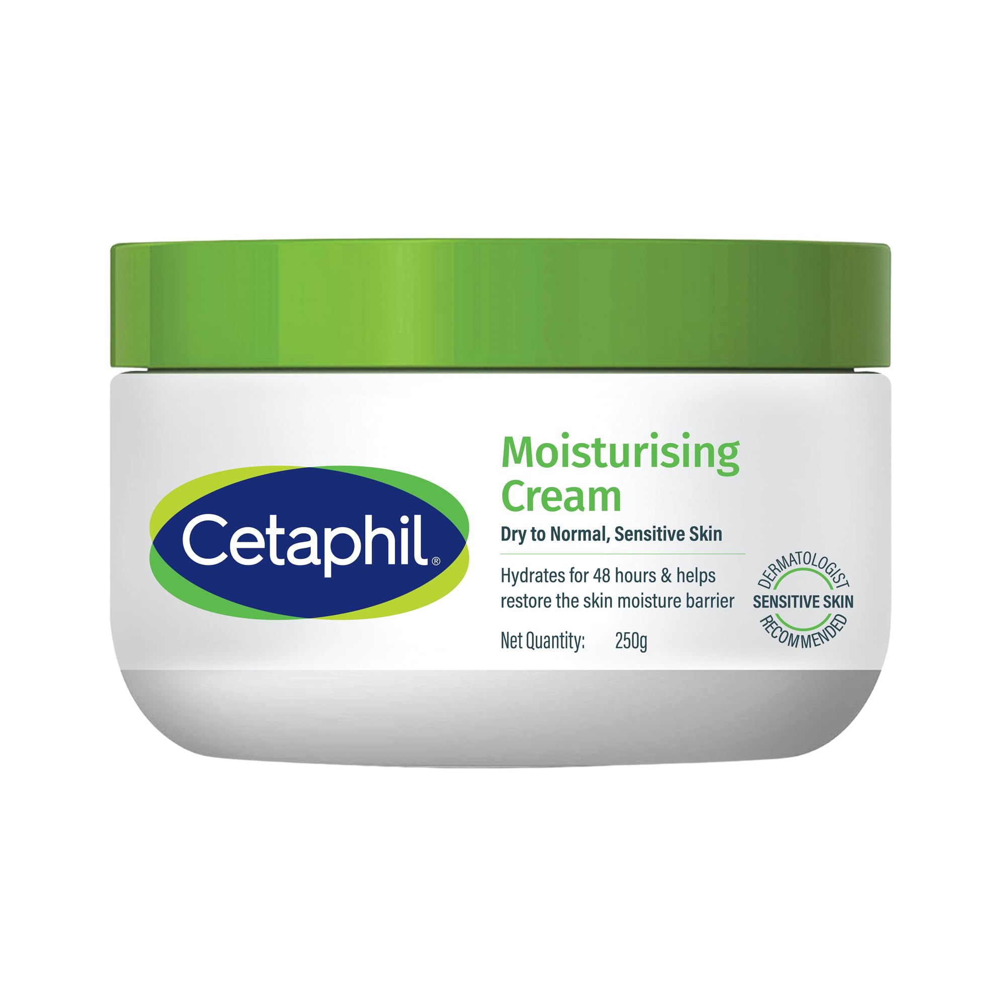 Cetaphil face and body moisturizing cream jar for dry skin