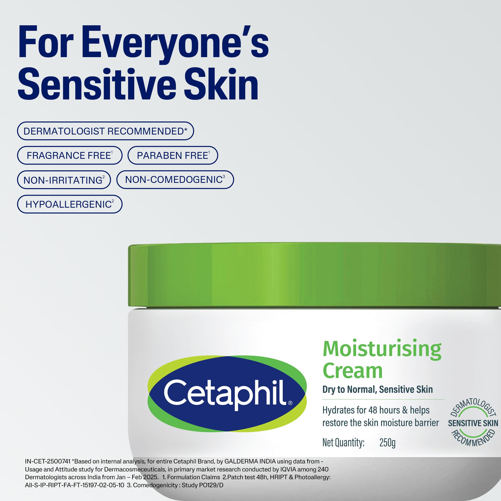 Cetaphil Moisturising Cream for Face & Body,Dry to Normal skin, 250 gm, Paraben & Sulphate free, Niacinamide &Vitamin B5 – view 5