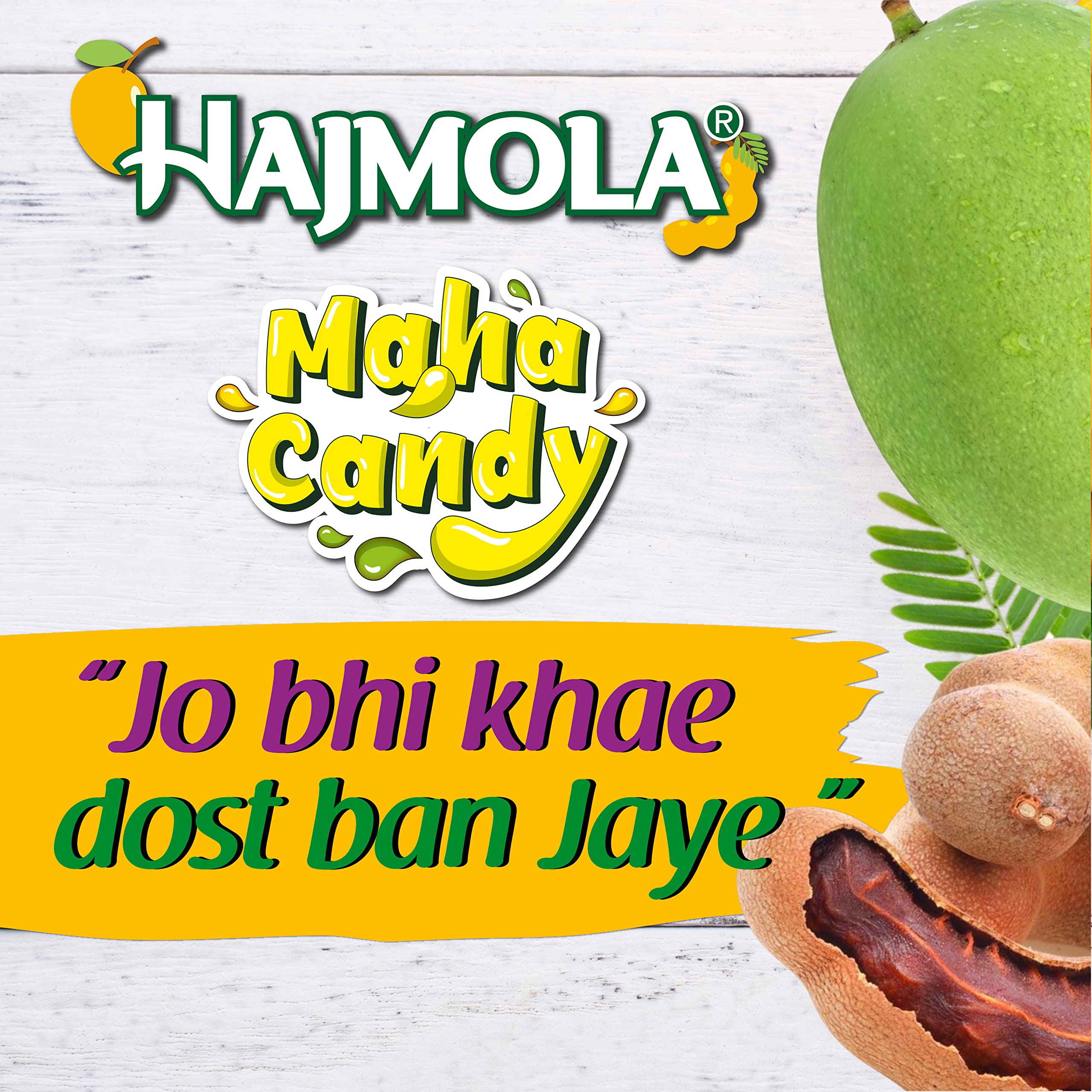 Dabur Hajmola Maha Candy Aam/Imli Jar - 500 candies ( 100 Aam + 400 Imli Candies ) Healthy, Tasty & Chatpata Improves Digestion Relief from Constipation & Gas With Best Ayurvedic Ingredients – view 2