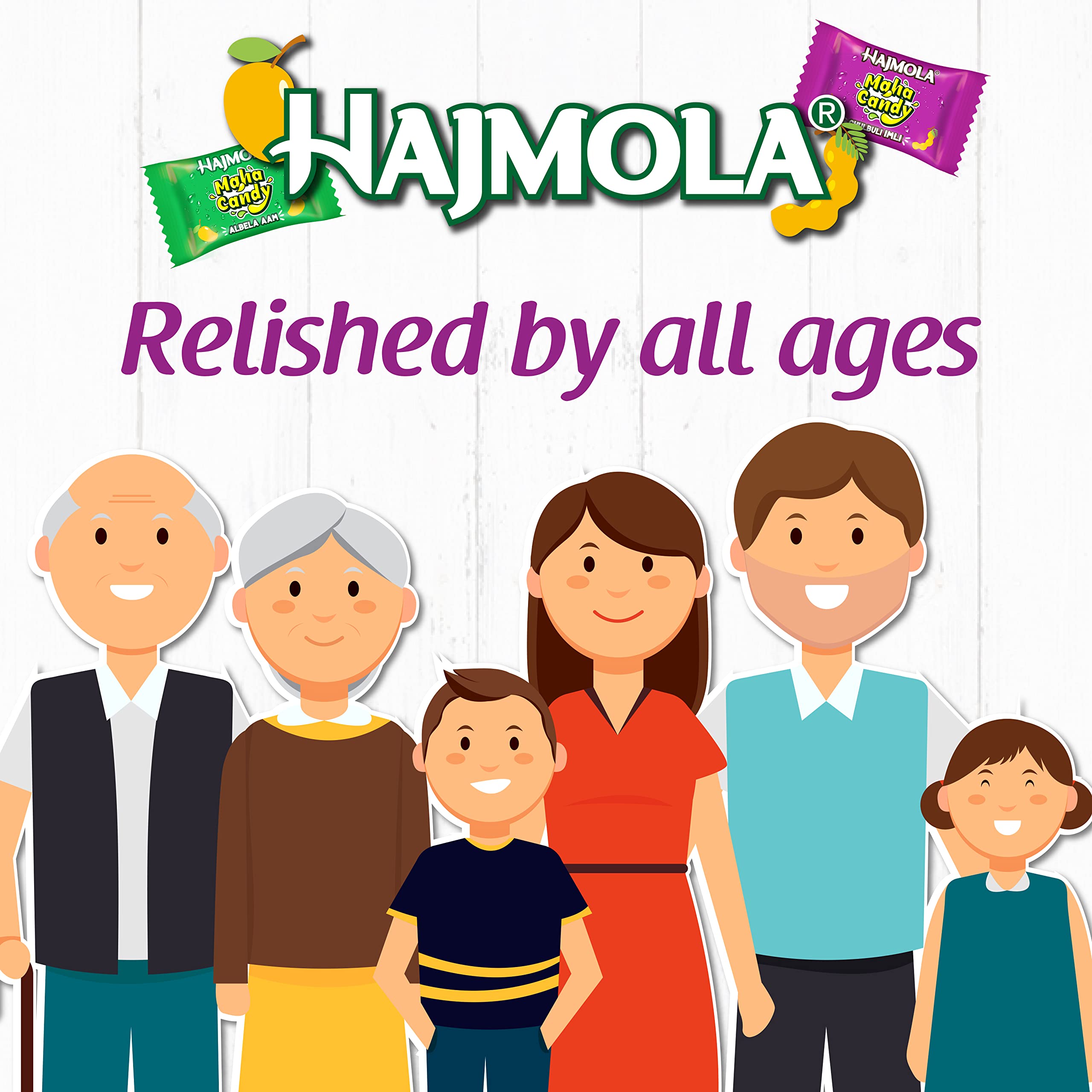 Dabur Hajmola Maha Candy Aam/Imli Jar - 500 candies ( 100 Aam + 400 Imli Candies ) Healthy, Tasty & Chatpata Improves Digestion Relief from Constipation & Gas With Best Ayurvedic Ingredients – view 5