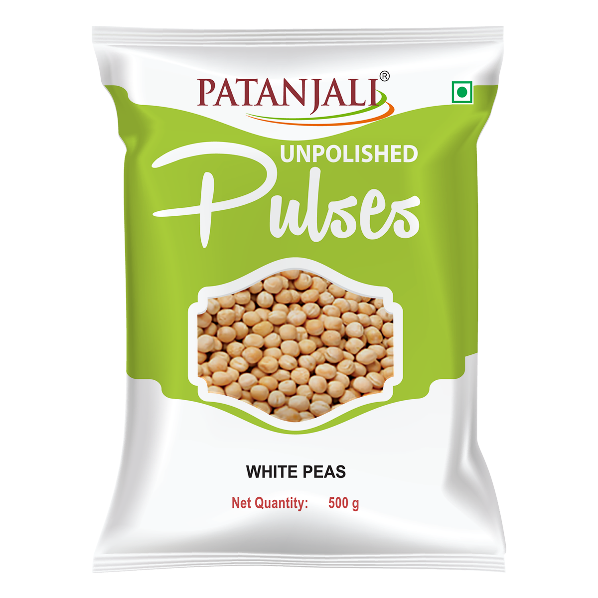 Patanjali Unpolished White Peas 500 g – view 1