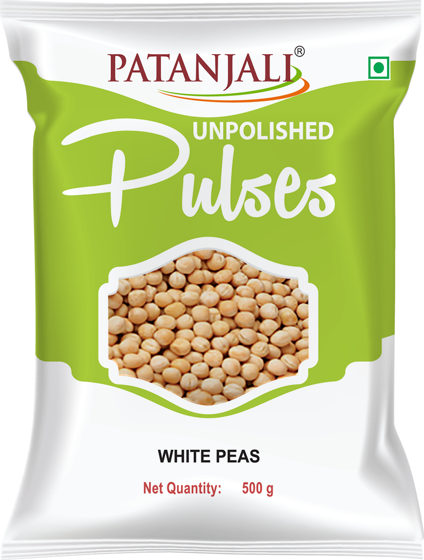 Patanjali Unpolished White Peas 500 g – view 3