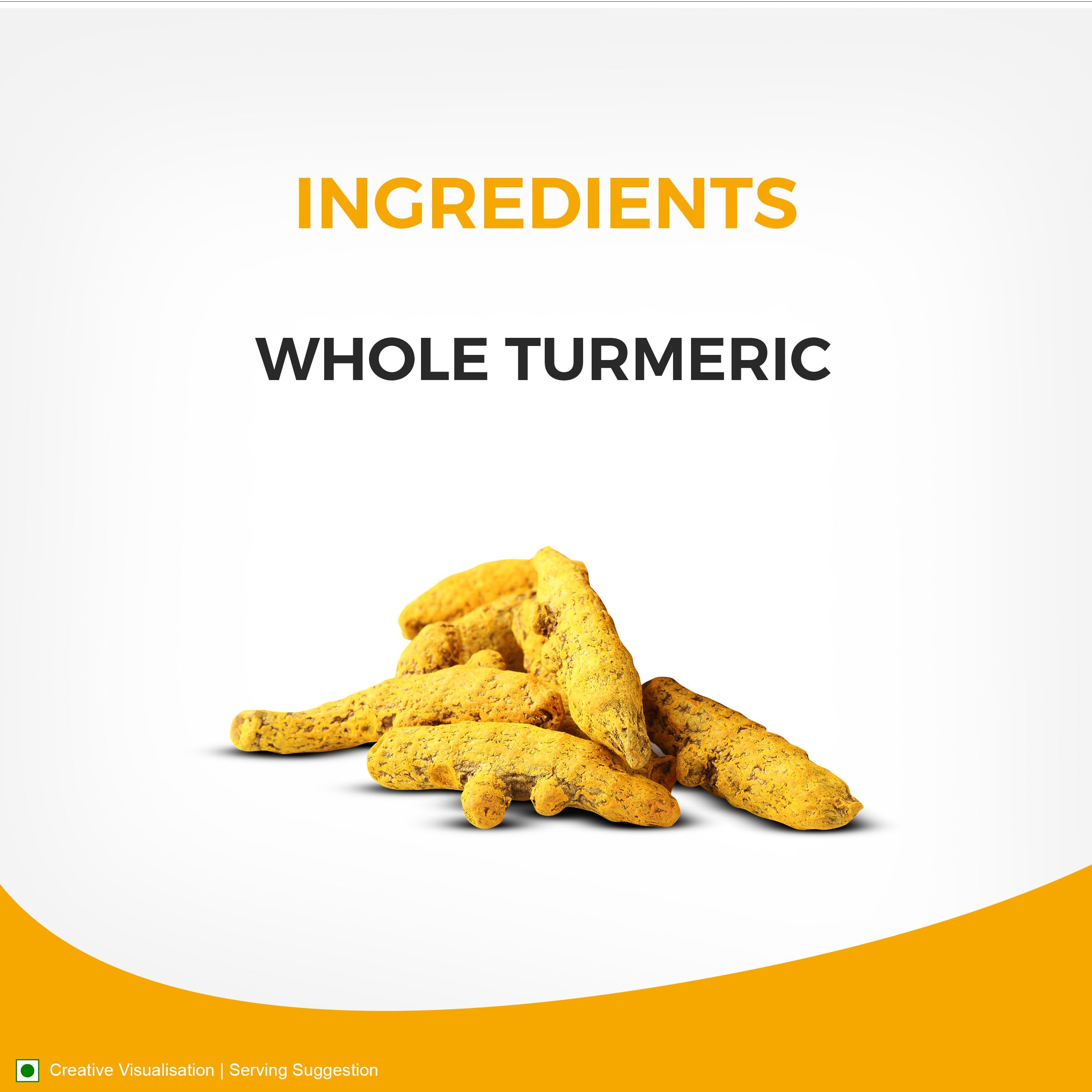 Aashirvaad Turmeric Powder, 500g, Natural Golden Turmeric Powder with No Added Flavours and Colours – view 7
