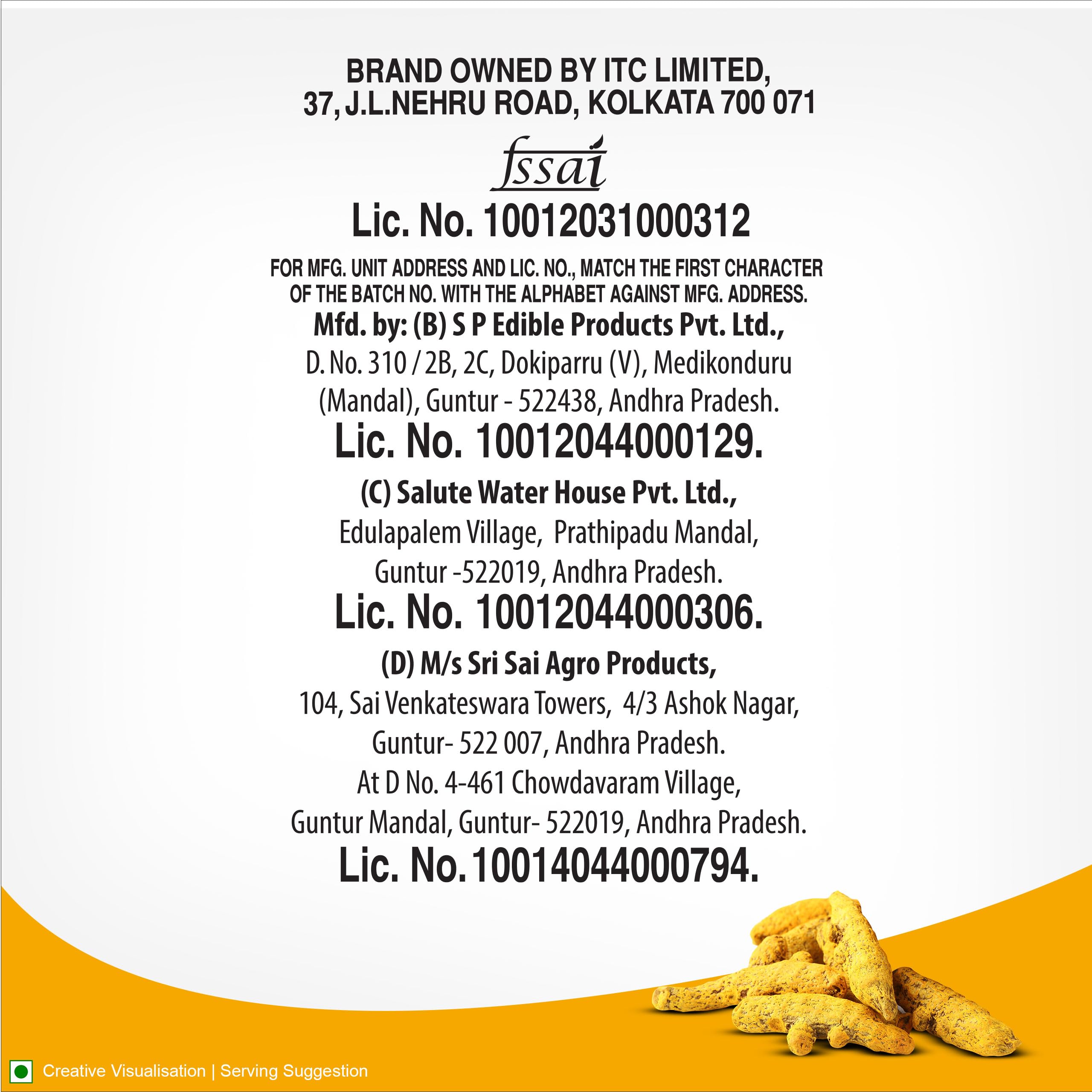 Aashirvaad Turmeric Powder, 500g, Natural Golden Turmeric Powder with No Added Flavours and Colours – view 8