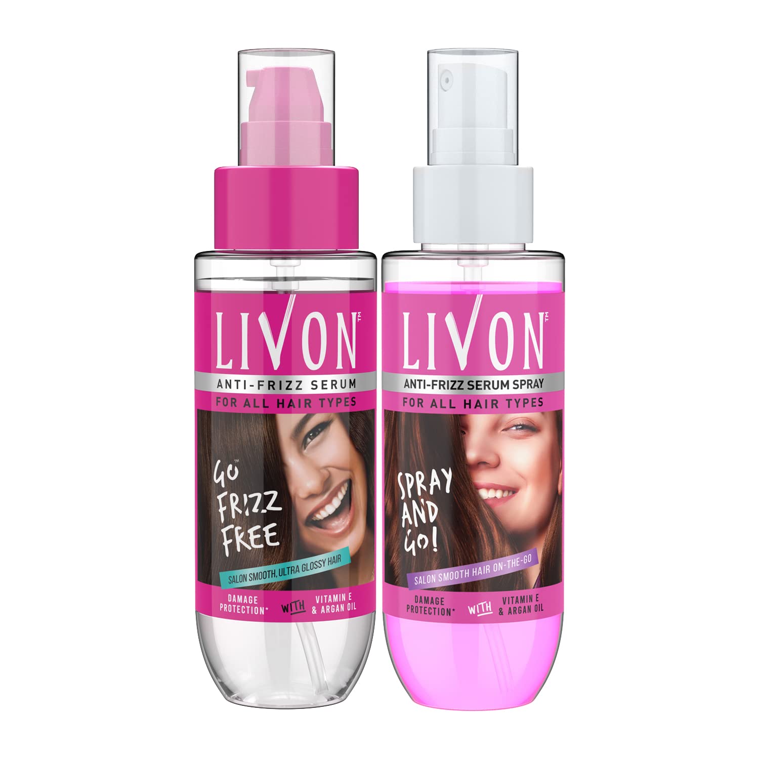 Livon serum and shake spray duo, 100 ml each