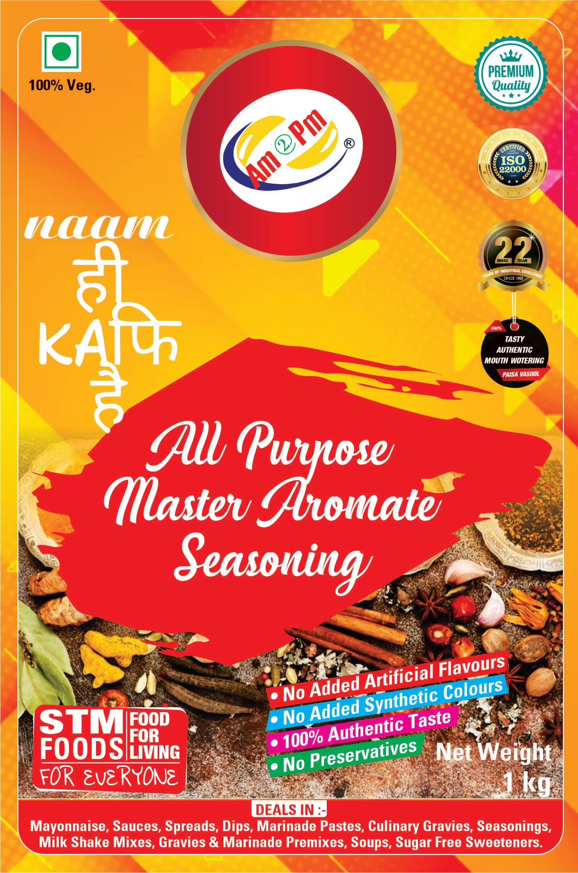 Am 2 Pm - All Purpose Master Aromate Seasoning 1kg Spices Masala Powder Mix Dry Easy To Cook & Ready To Eat Foods – view 5