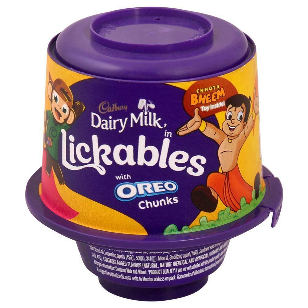 Cadbury Dairy Milk Lickables chocolate pack shown in close-up