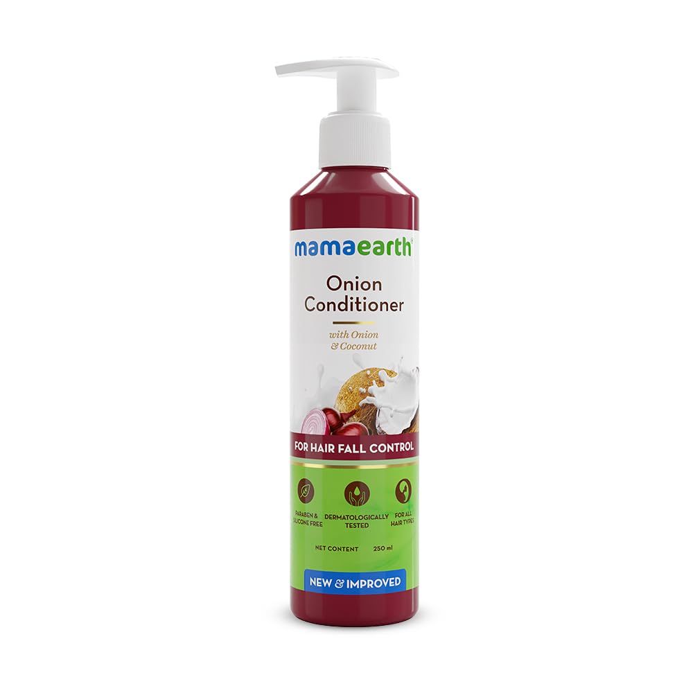 Mamaearth coconut oil onion conditioner bottle, 250 ml hair care