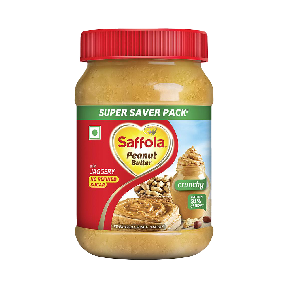 Saffola Crunchy Peanut Butter With Jaggery 900 G – view 1