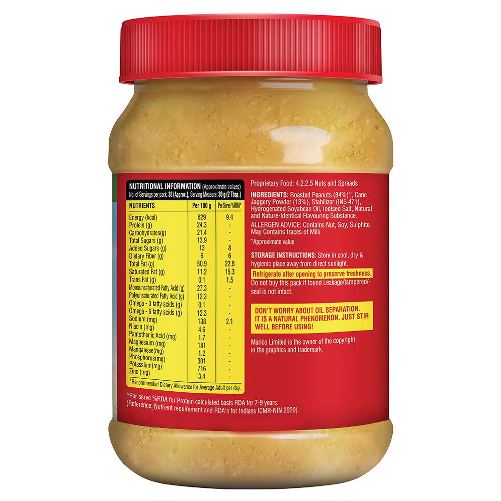 Saffola Crunchy Peanut Butter With Jaggery 900 G – view 2