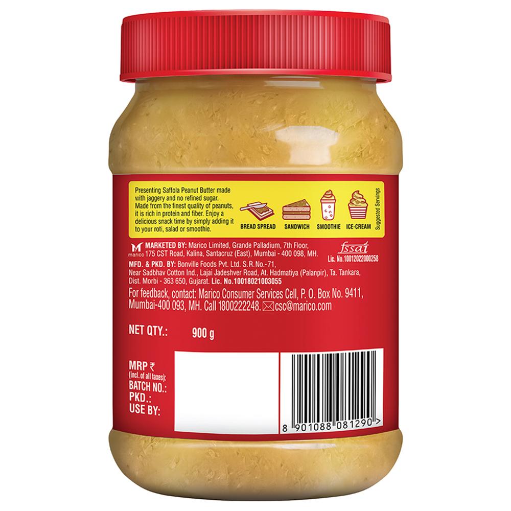 Saffola Crunchy Peanut Butter With Jaggery 900 G – view 3
