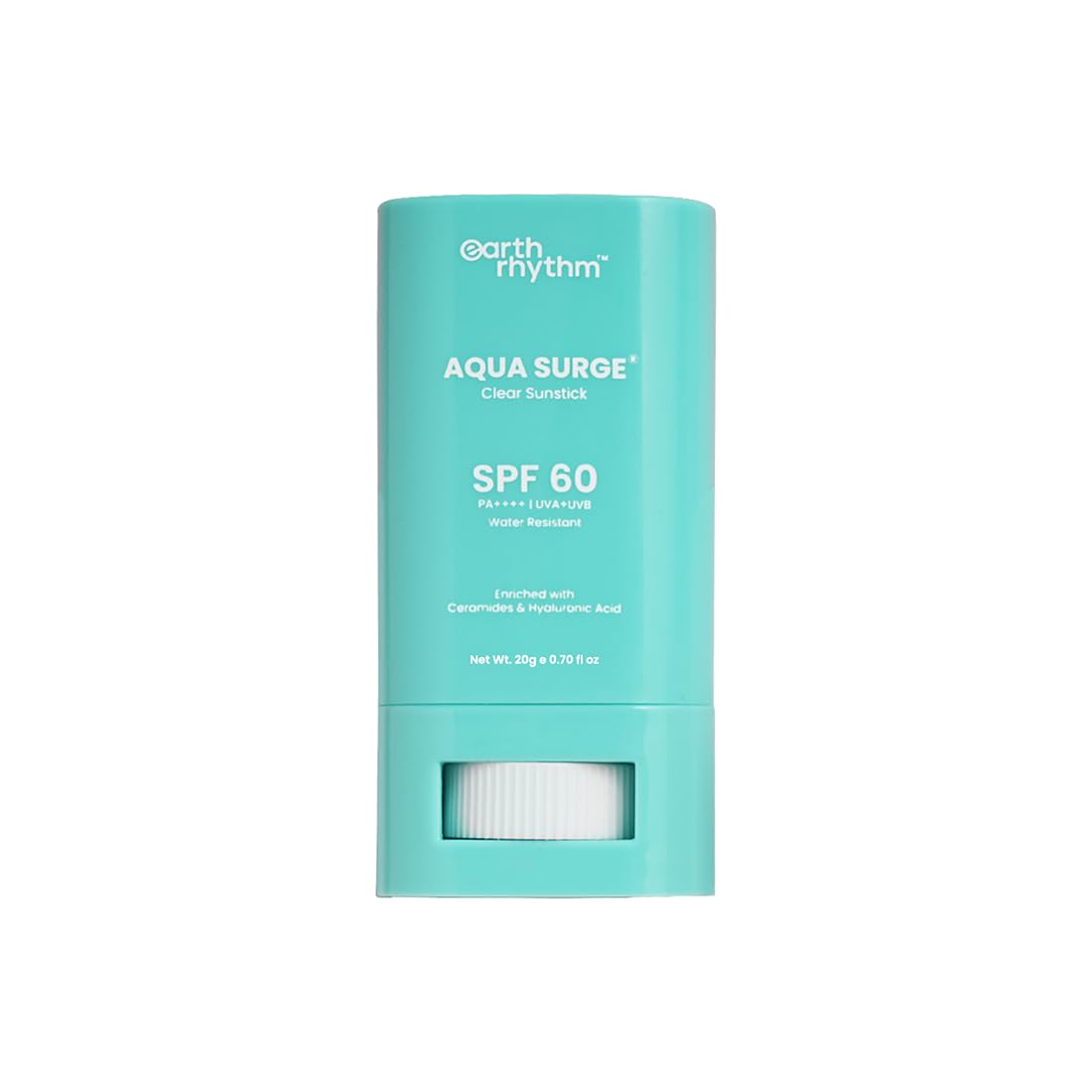 Earth Rhythm Aqua Surge Hydrating Sunstick SPF 60 PA++++. Ceramides & Hyaluronic Acid. No white Cast. No Parabens, Vegan. – view 2