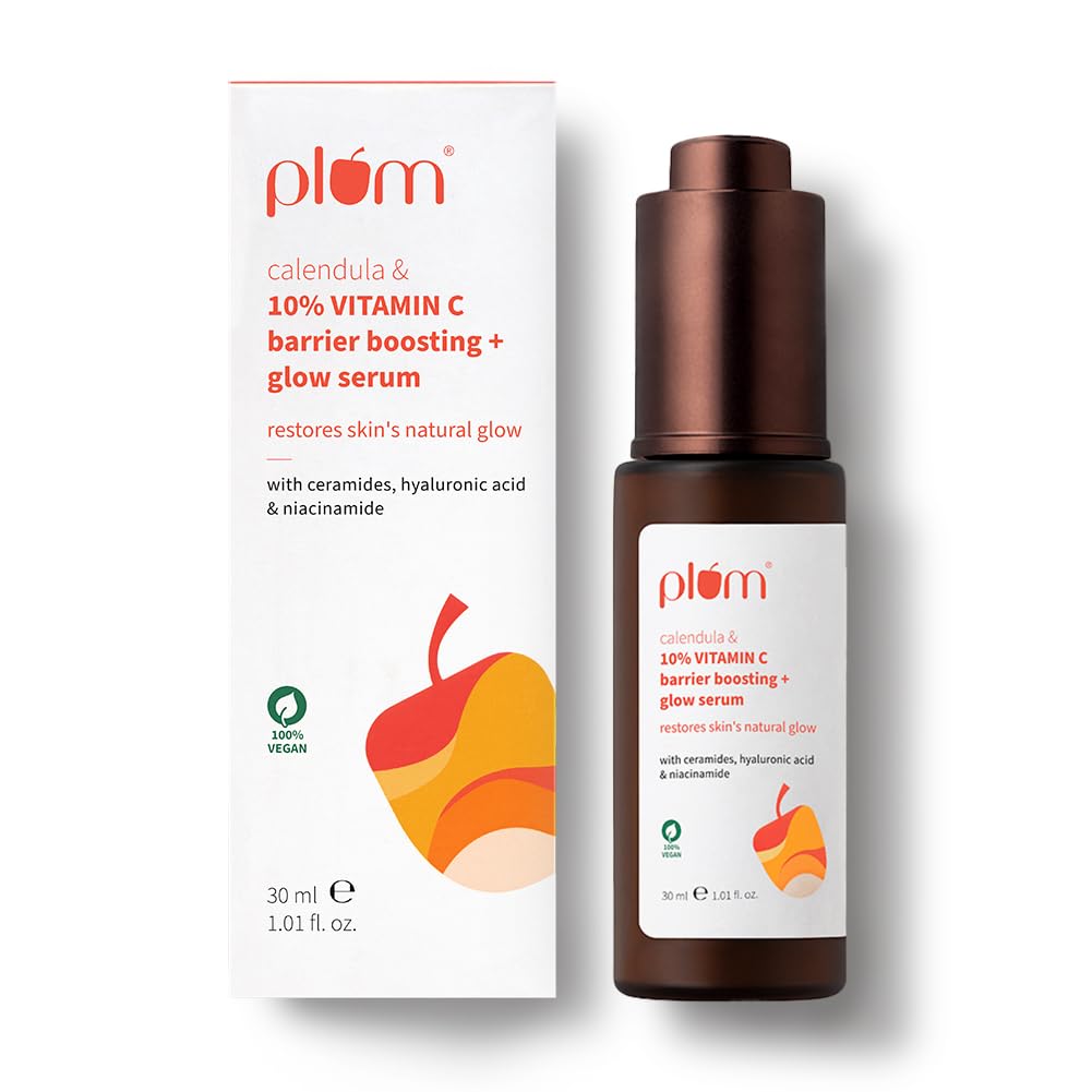 Plum vitamin C glow serum 30ml bottle for face