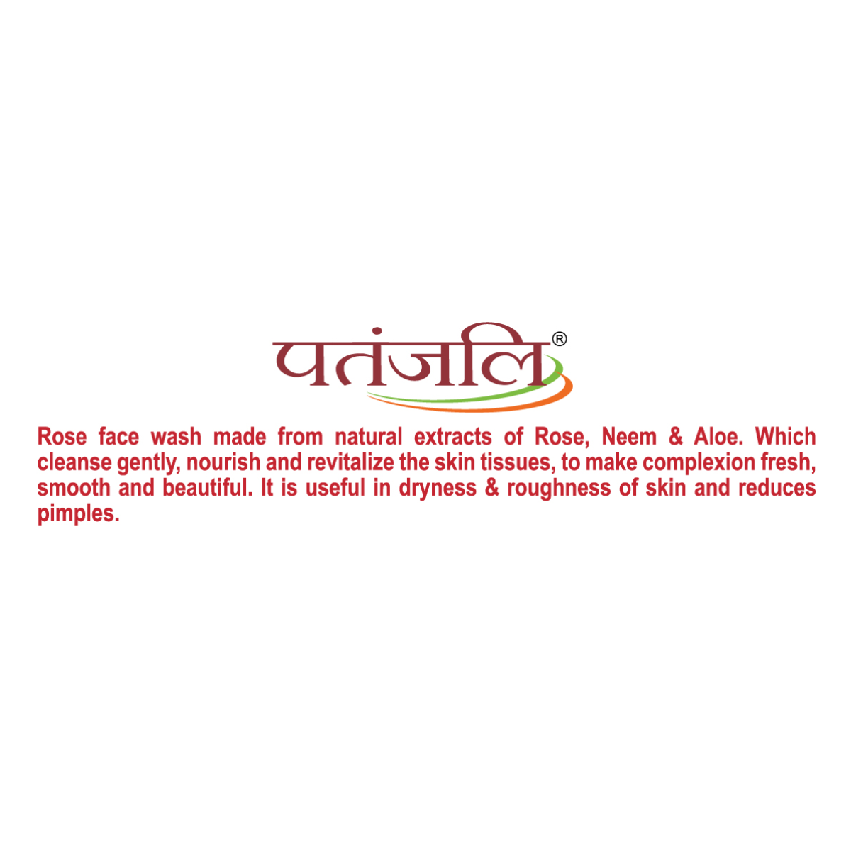 Patanjali Rose Face Wash 100 g - Gentle and Refreshing Cleanser – view 3
