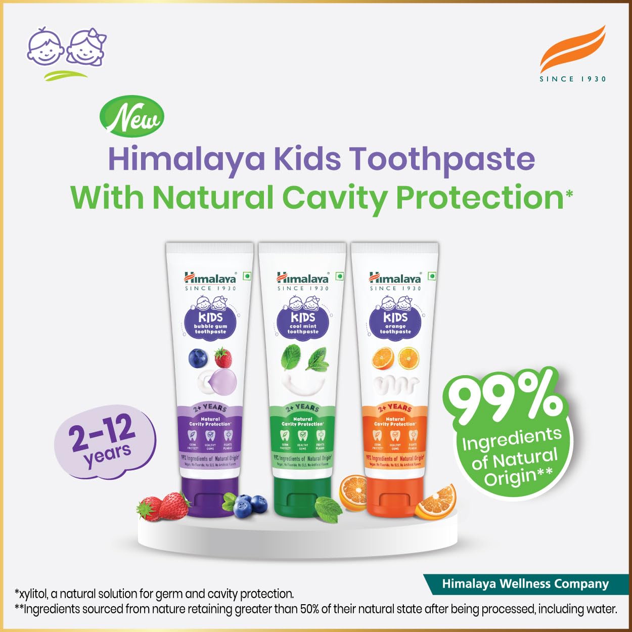 Himalaya Kids Orange Toothpaste 80 Gm – view 3