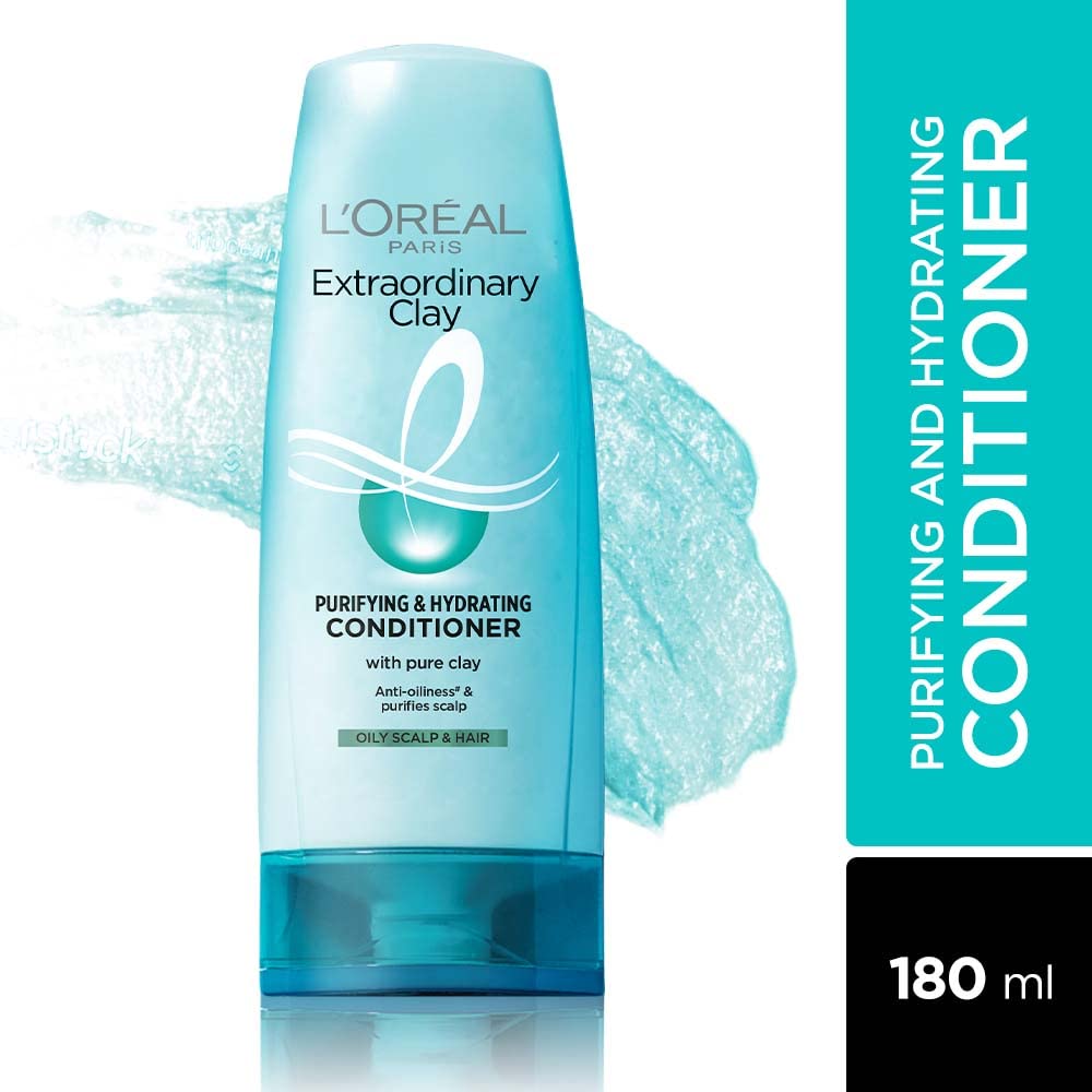 L'Oreal Paris Deep Conditioner, Rebalancing & Hydrating, For Oily Roots & Dry Ends, Extraordinary Clay, 180 ml – view 7