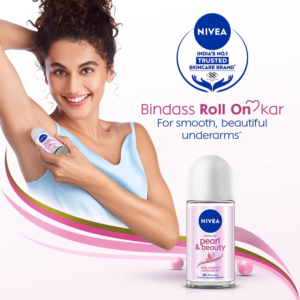 NIVEA Pearl and Beauty 50ml Deo Roll On – view 2