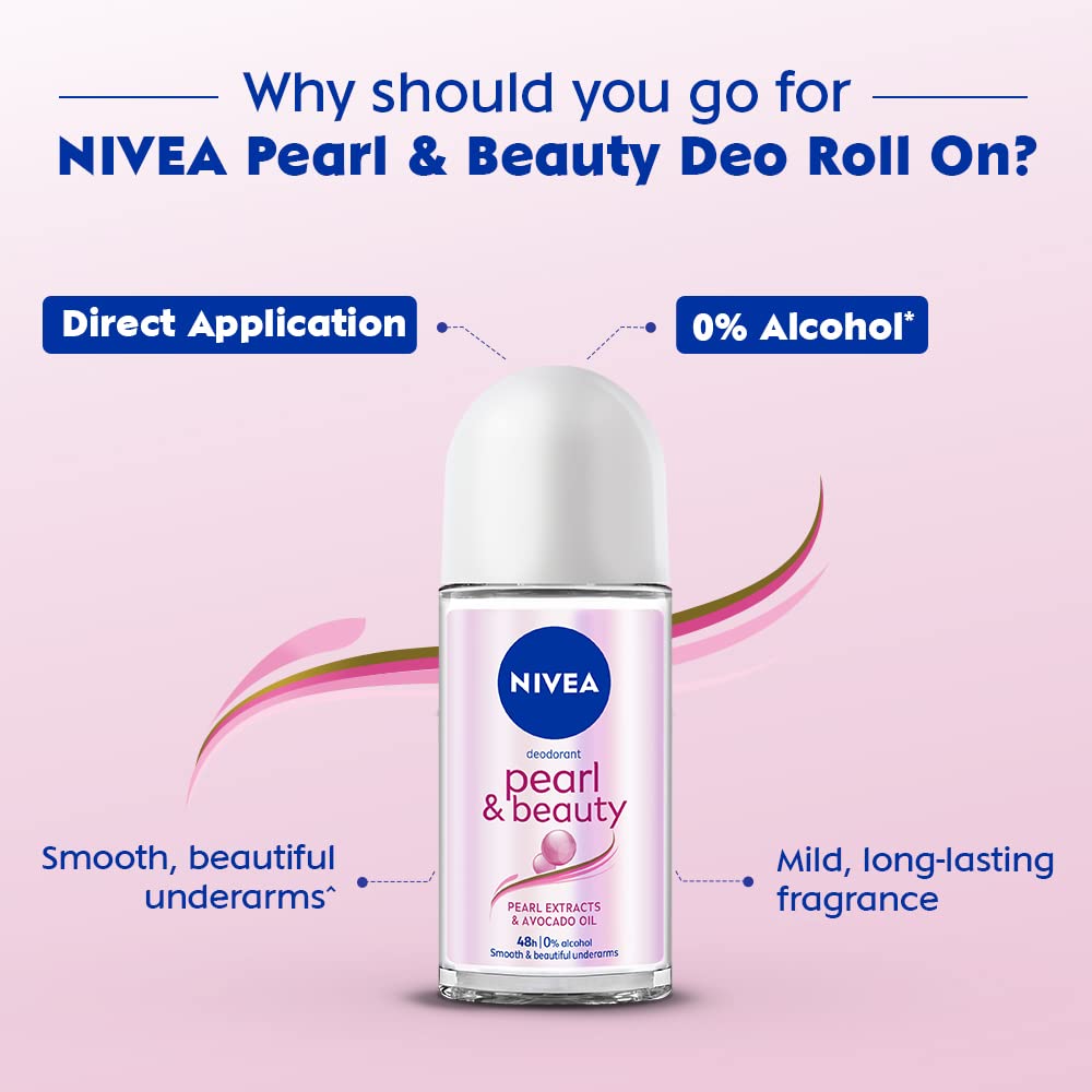 NIVEA Pearl and Beauty 50ml Deo Roll On – view 3