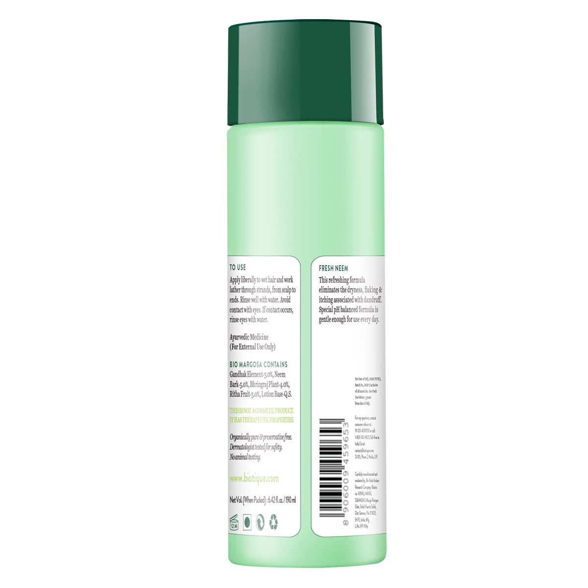 Biotique Fresh Neem Anti Dandruff Shampoo and Conditioner – view 3