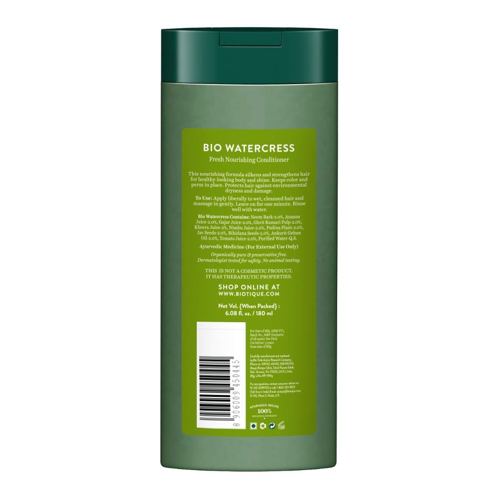 Biotique Bio Watercress Fresh Nourishing Conditioner, 180ml – view 2