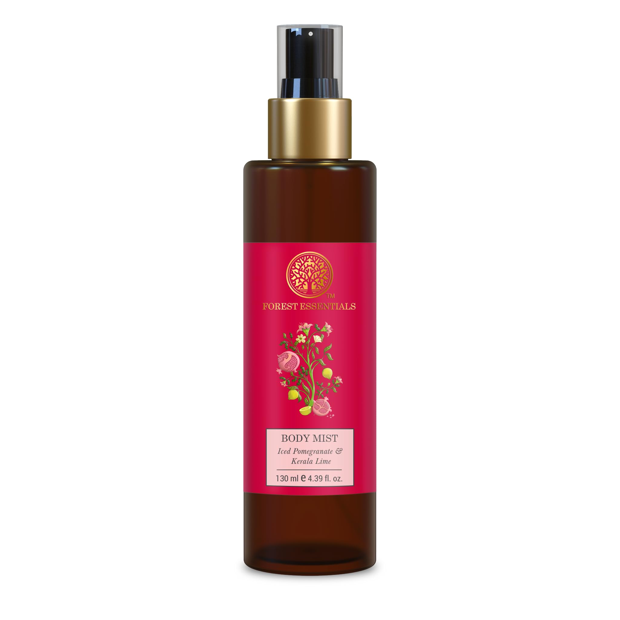 Forest Essentials body mist with pomegranate and Kerala lime fragrance