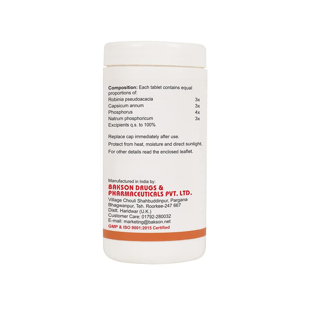 Dr. Bakshi's BAKSON'S HOMOEOPATHY GASTRO AID TABLETS-200 TABS – view 2