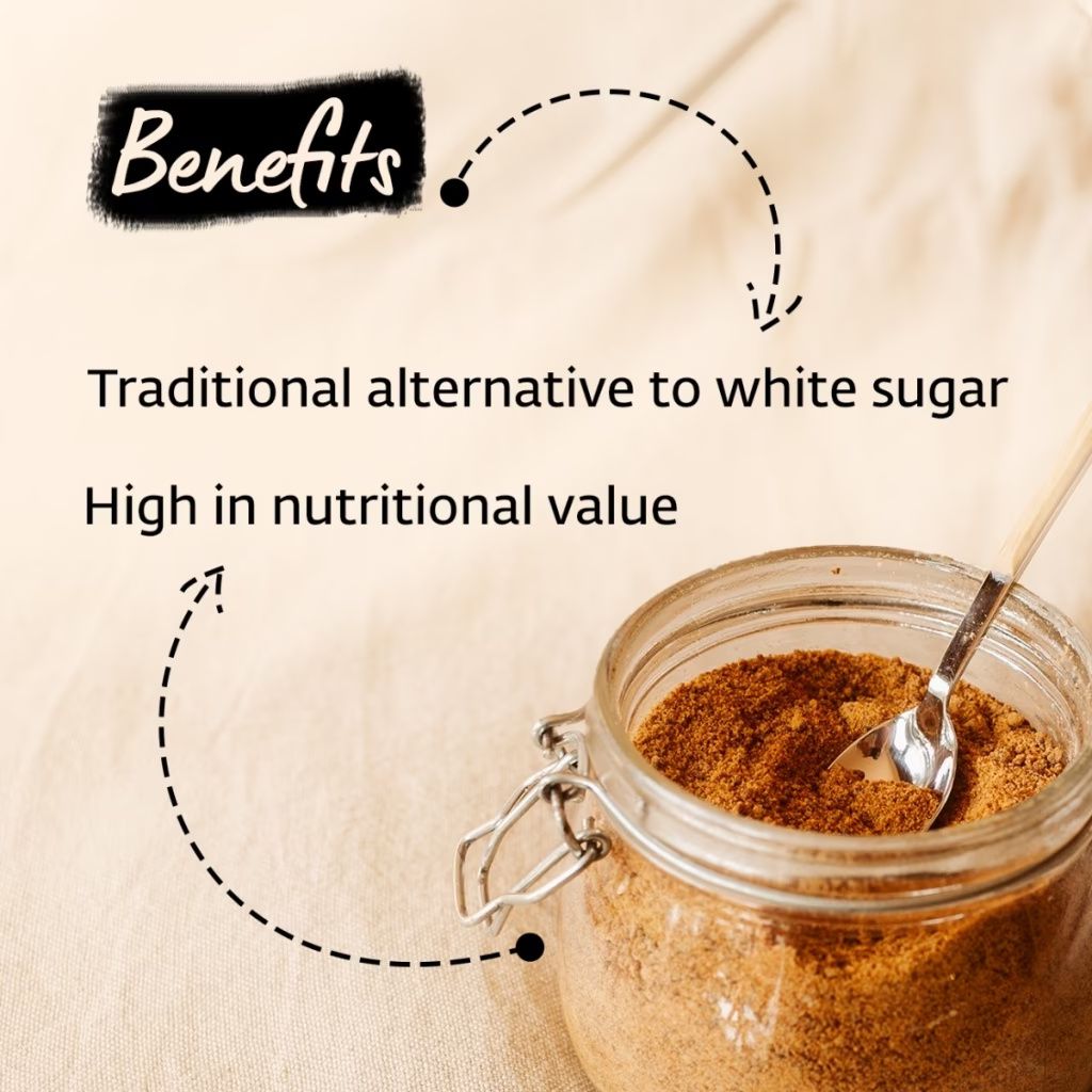 Isha life Pure and natural Jaggery. Great alternative to white sugar. Chemical free. High in nutrition (1kg) – view 1