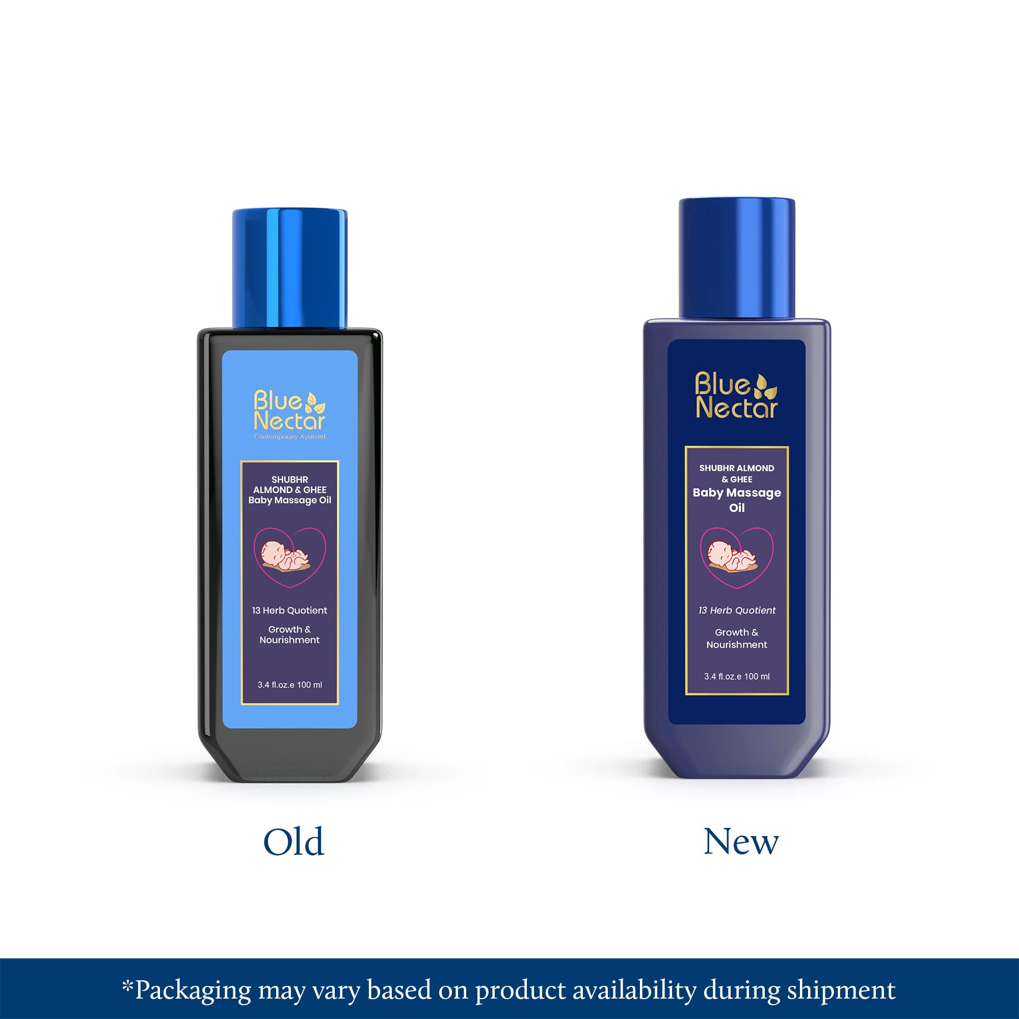 Blue Nectar Ayurvedic Baby Oil with Organic Ghee, 100% Natural Baby Massage Oil With Coconut Oil & Olive Oil – view 2