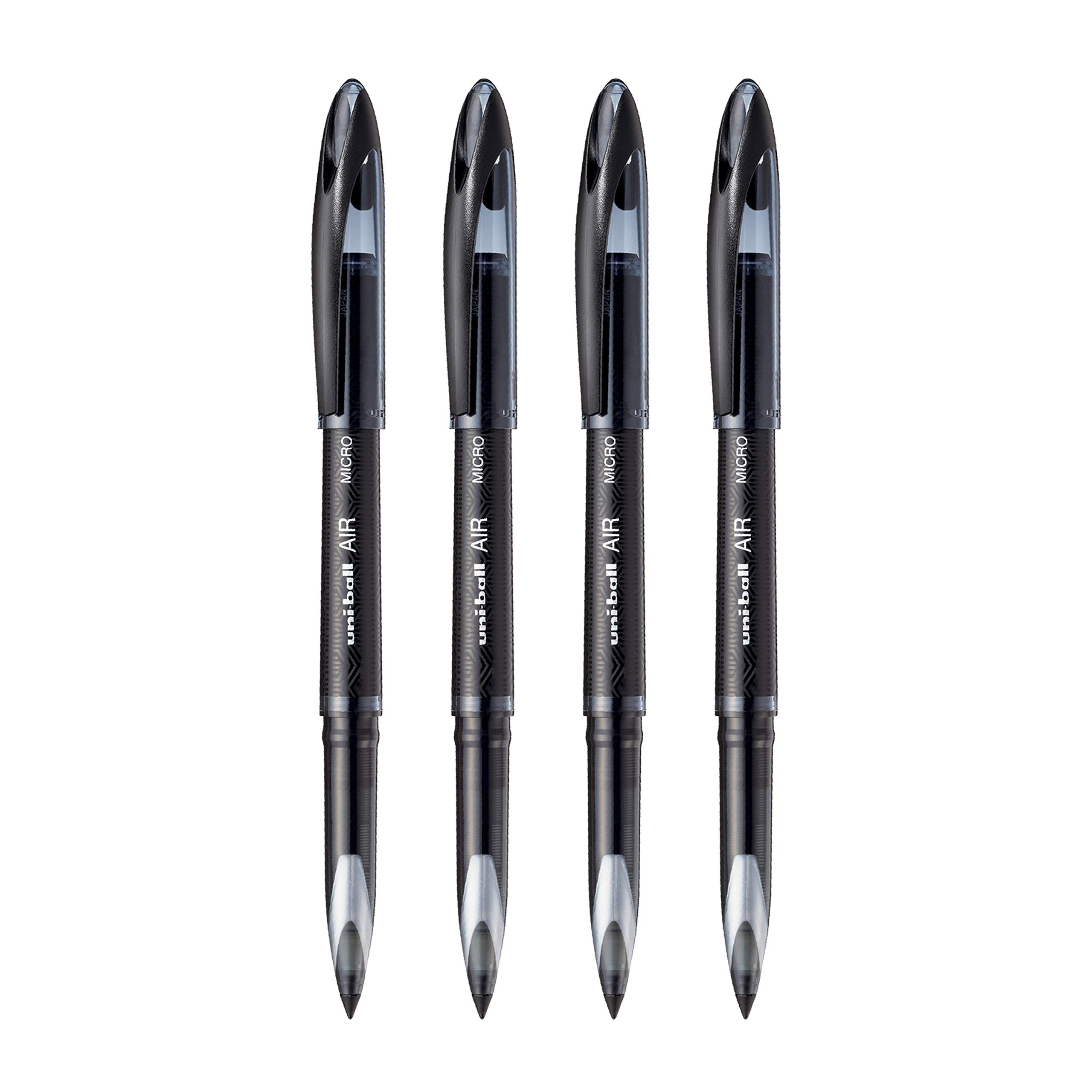 uni-ball Air 0.5 mm black ink pens set of four