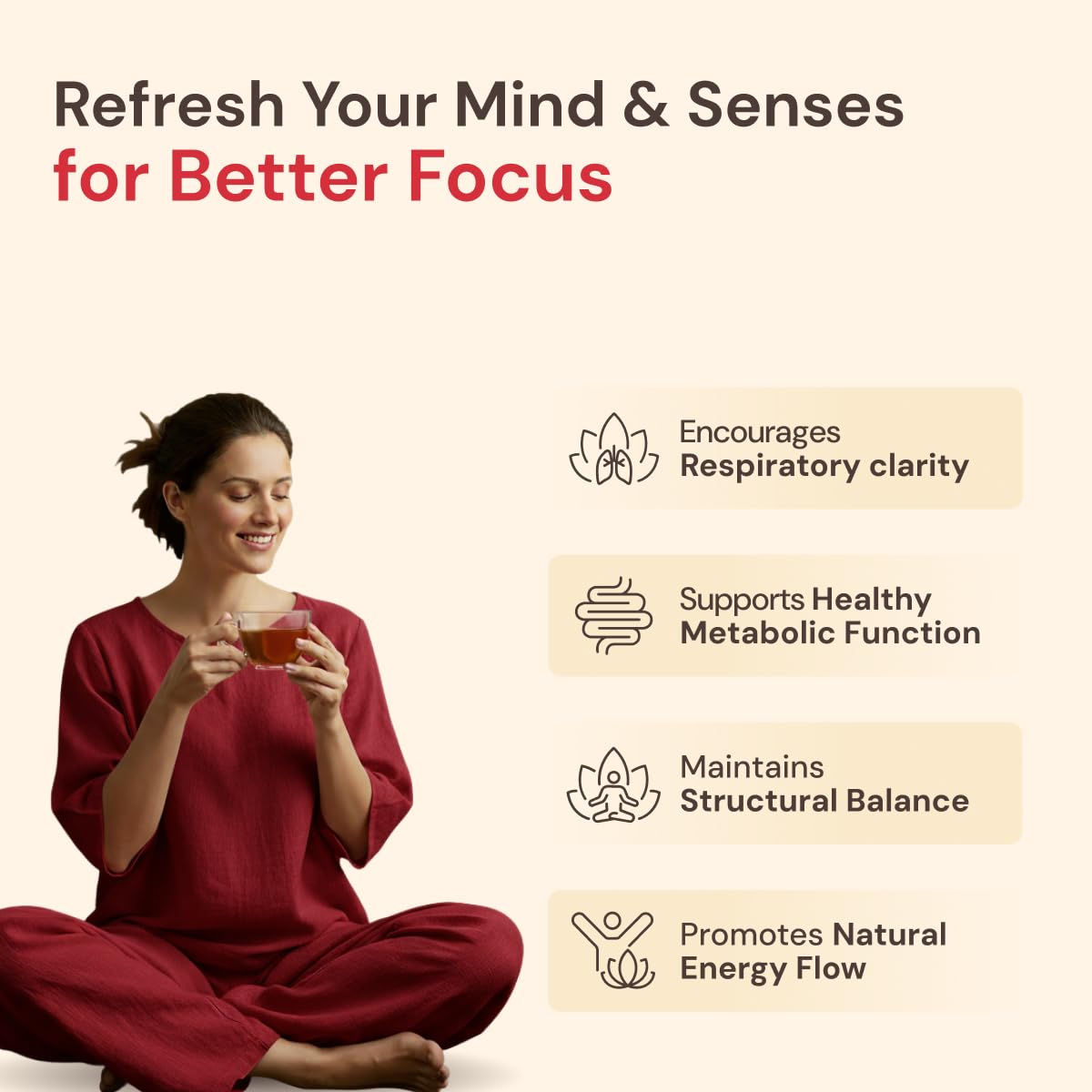 Maharishi Ayurveda Organic Certified Kapha Energise Herbal Tea – view 3