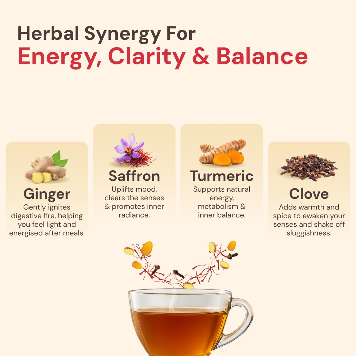Maharishi Ayurveda Organic Certified Kapha Energise Herbal Tea – view 4