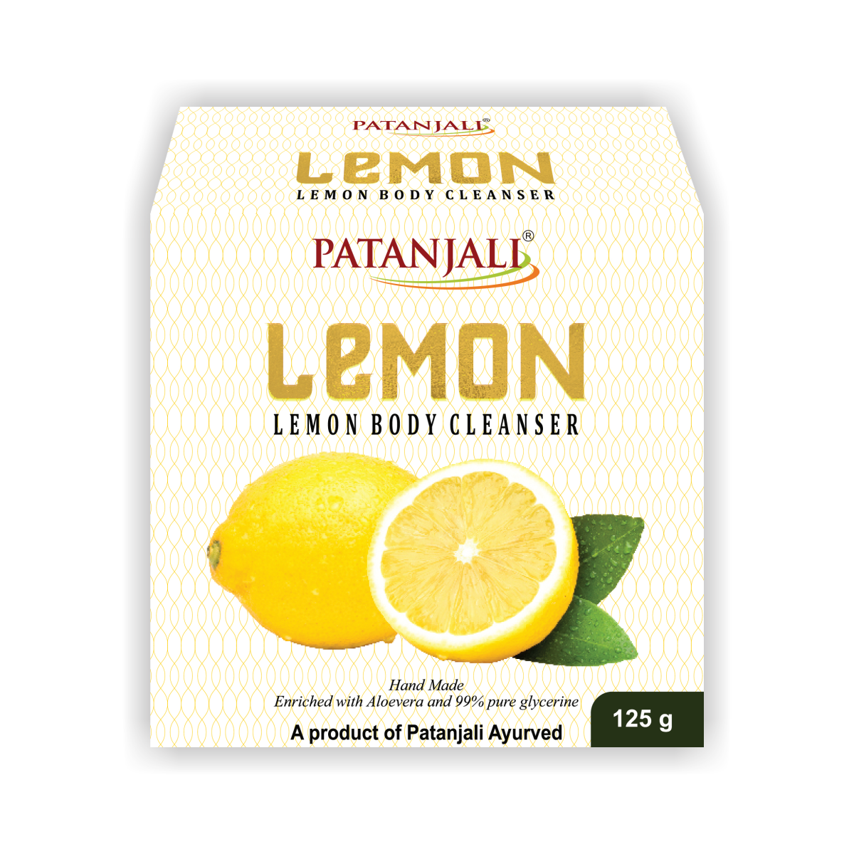 Patanjali lemon body cleanser multi-pack with five 125g bars
